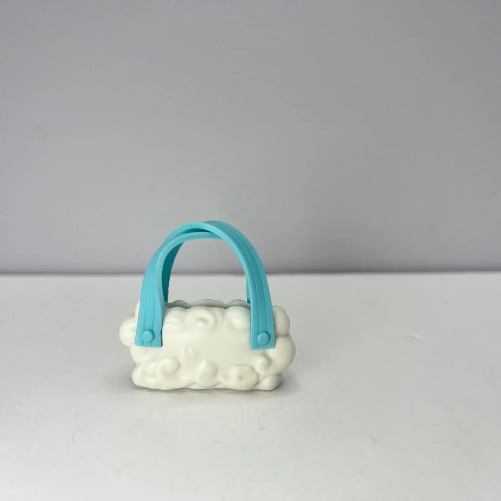 Mattel Barbie White Cloud Purse Accessory Toy Blue Straps Fashionista Doll